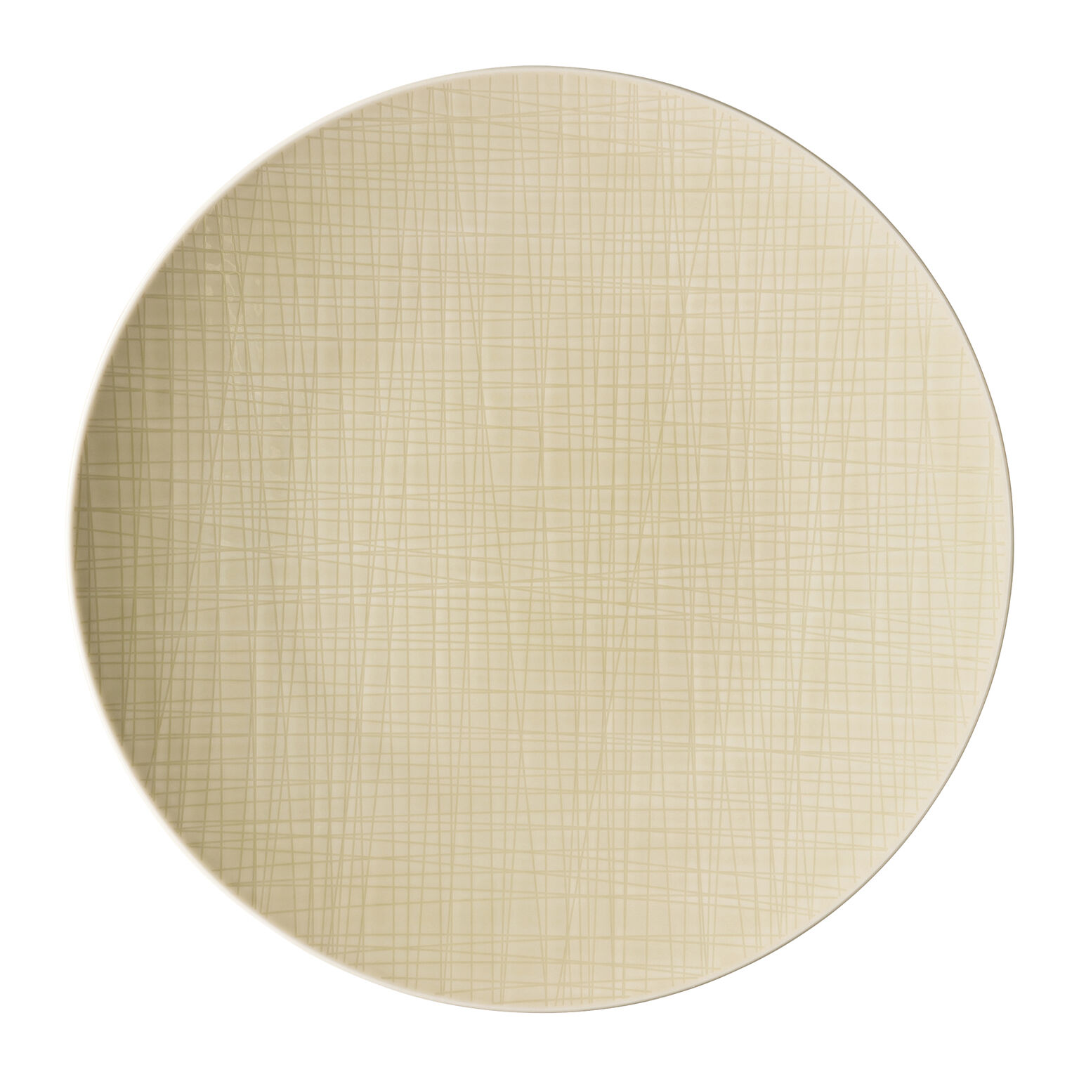 Mesh Colours Cream Teller 33 cm flach