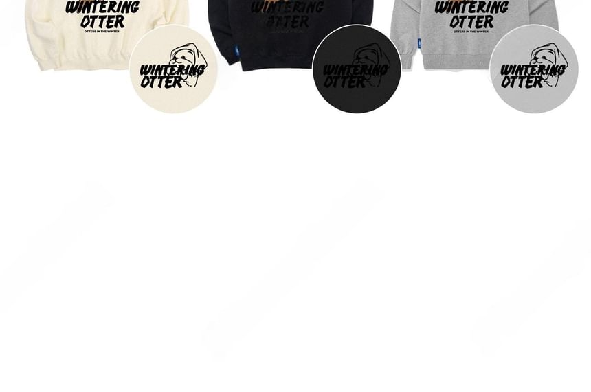 SeoulPop - Otter Print Loose-Fit Sweatshirt