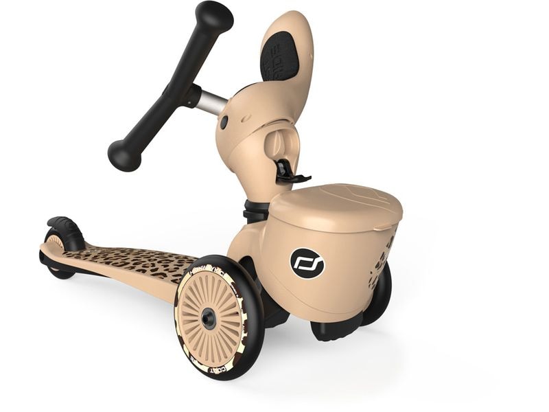 Scoot and Ride Scooter Leopard Beige Scooter mit Sitz