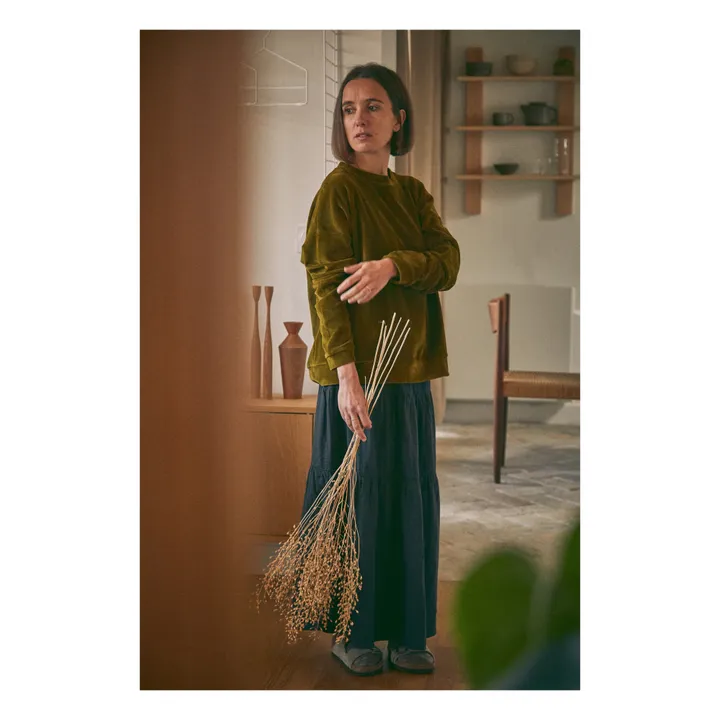 Poudre Organic Sweat Velours Acentra - Collection Adulte  | Vert kaki
