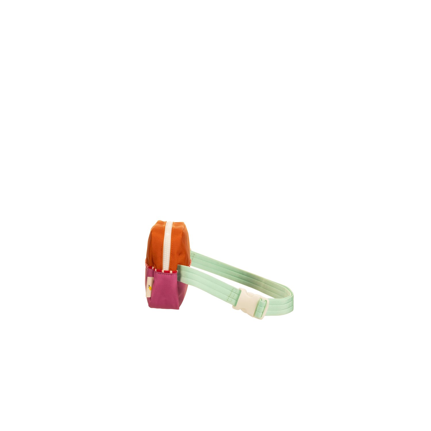 Sticky Lemon Better Together Colourblocking Fannypack Large gravel orange rosette pink