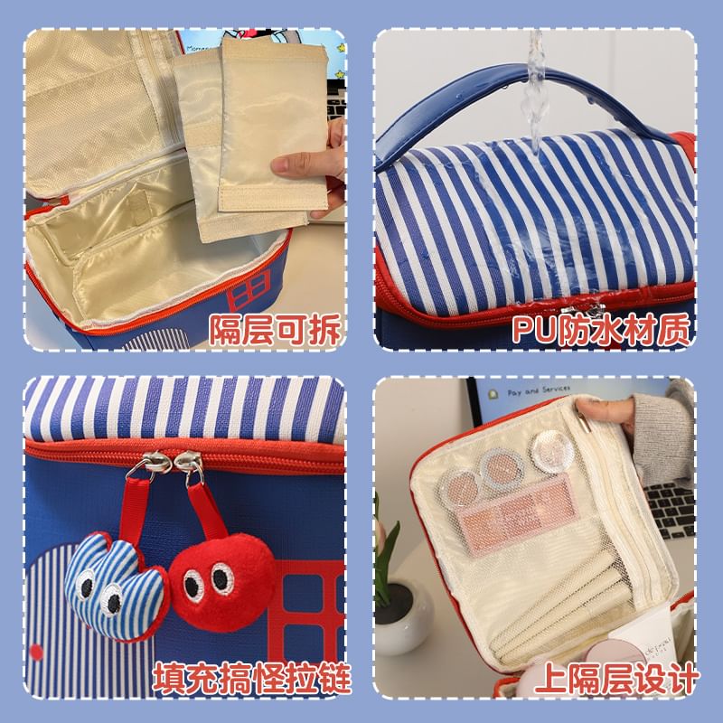 Momoi - Huis gestreepte lunchboxtas