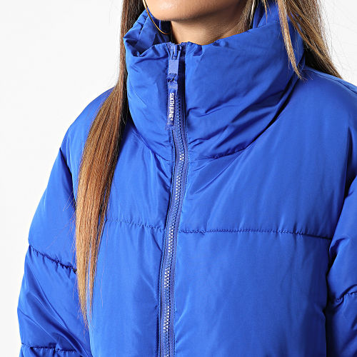 Doudoune Longue Femme W32904MOW Bleu Roi