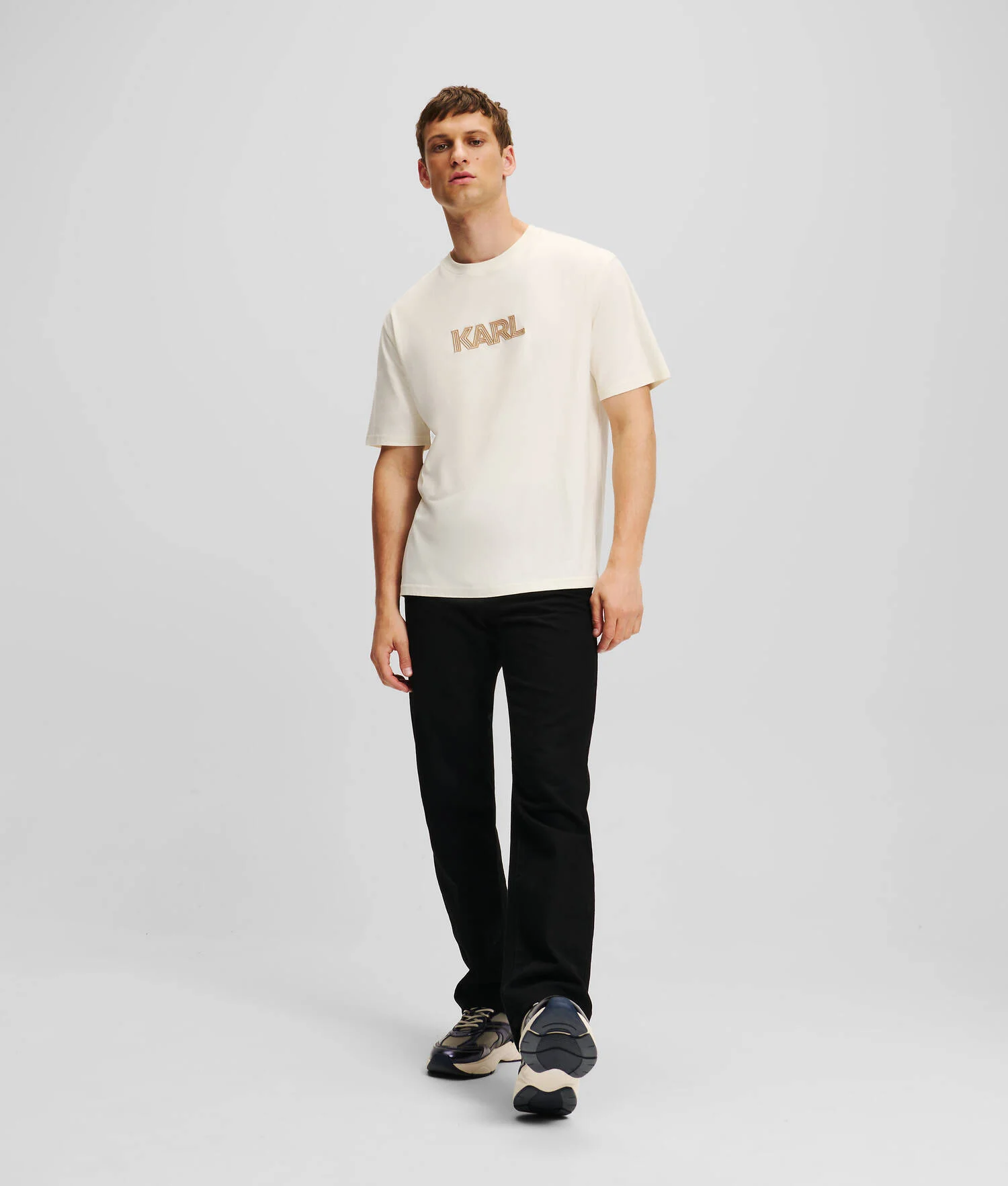T-SHIRT À LOGO ART DECO KARL