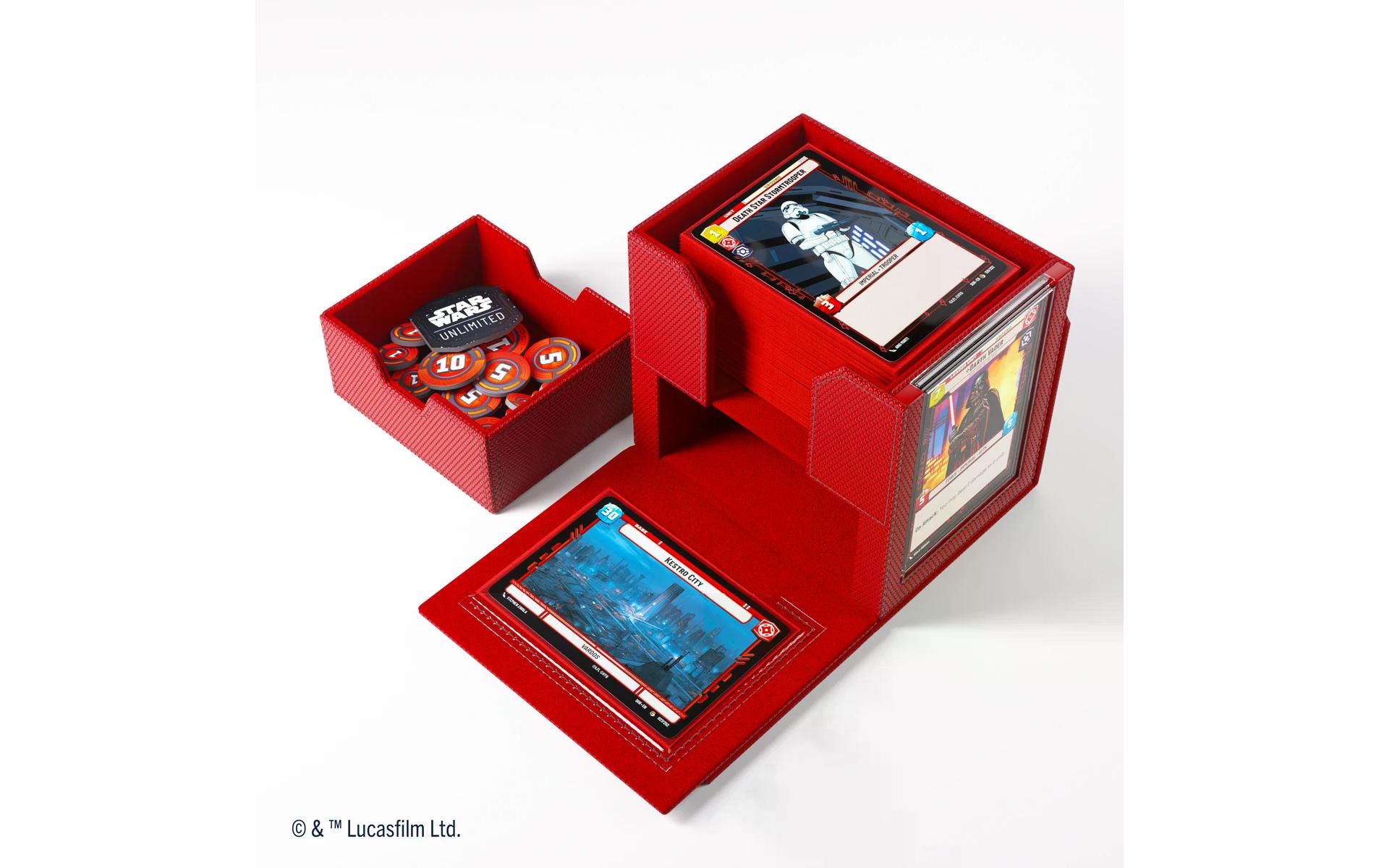 Kartenbox Star Wars: Unlimited Deck Pod rotPremium-Deckbox