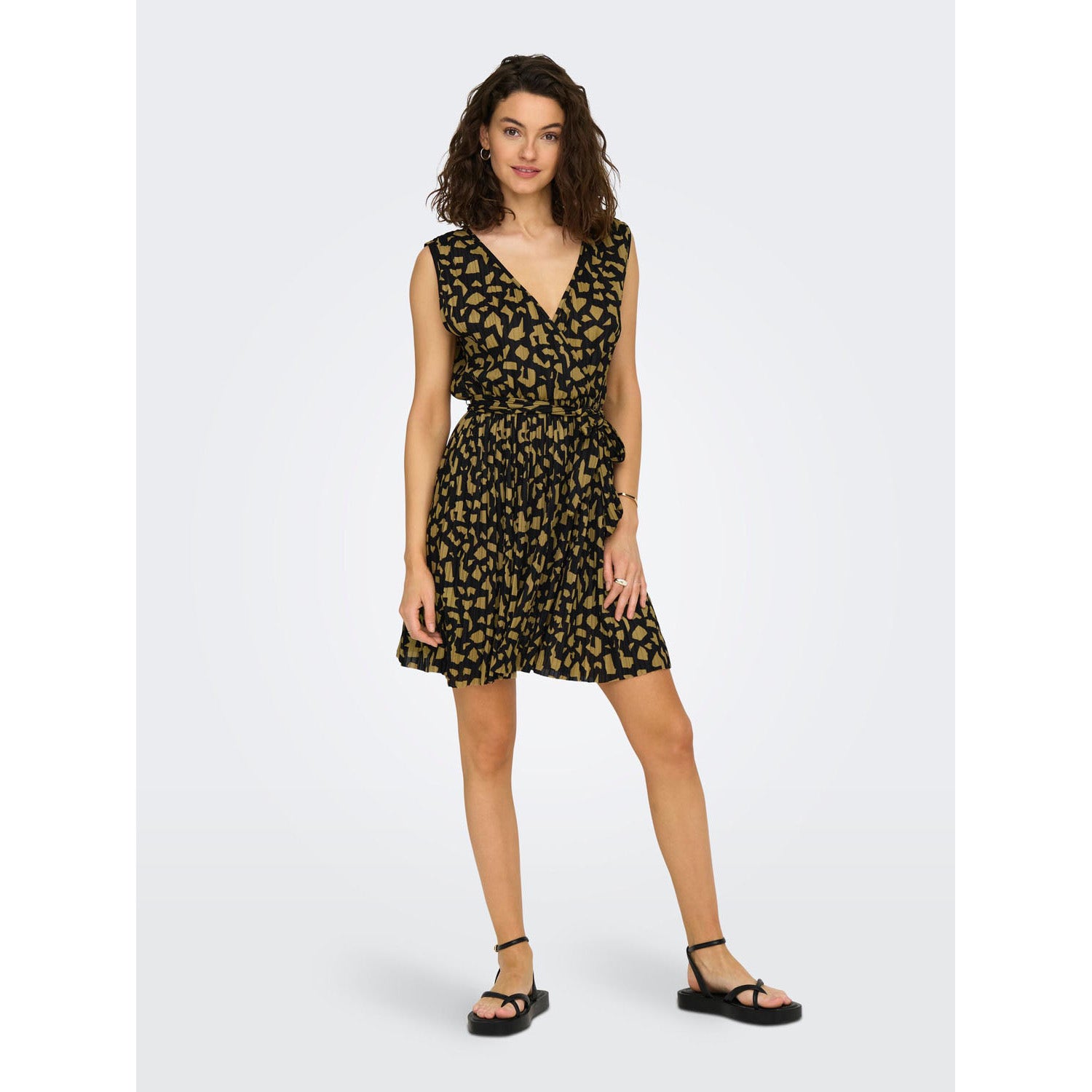 ONLY  Regular fit v-hals korte jurk