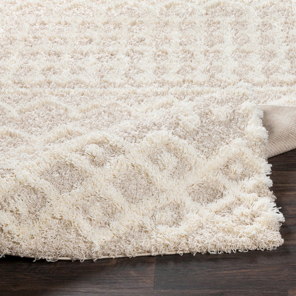 Shaggy Boho Halvloerkleed Ivoor/Beige 80x220 cm NOUR