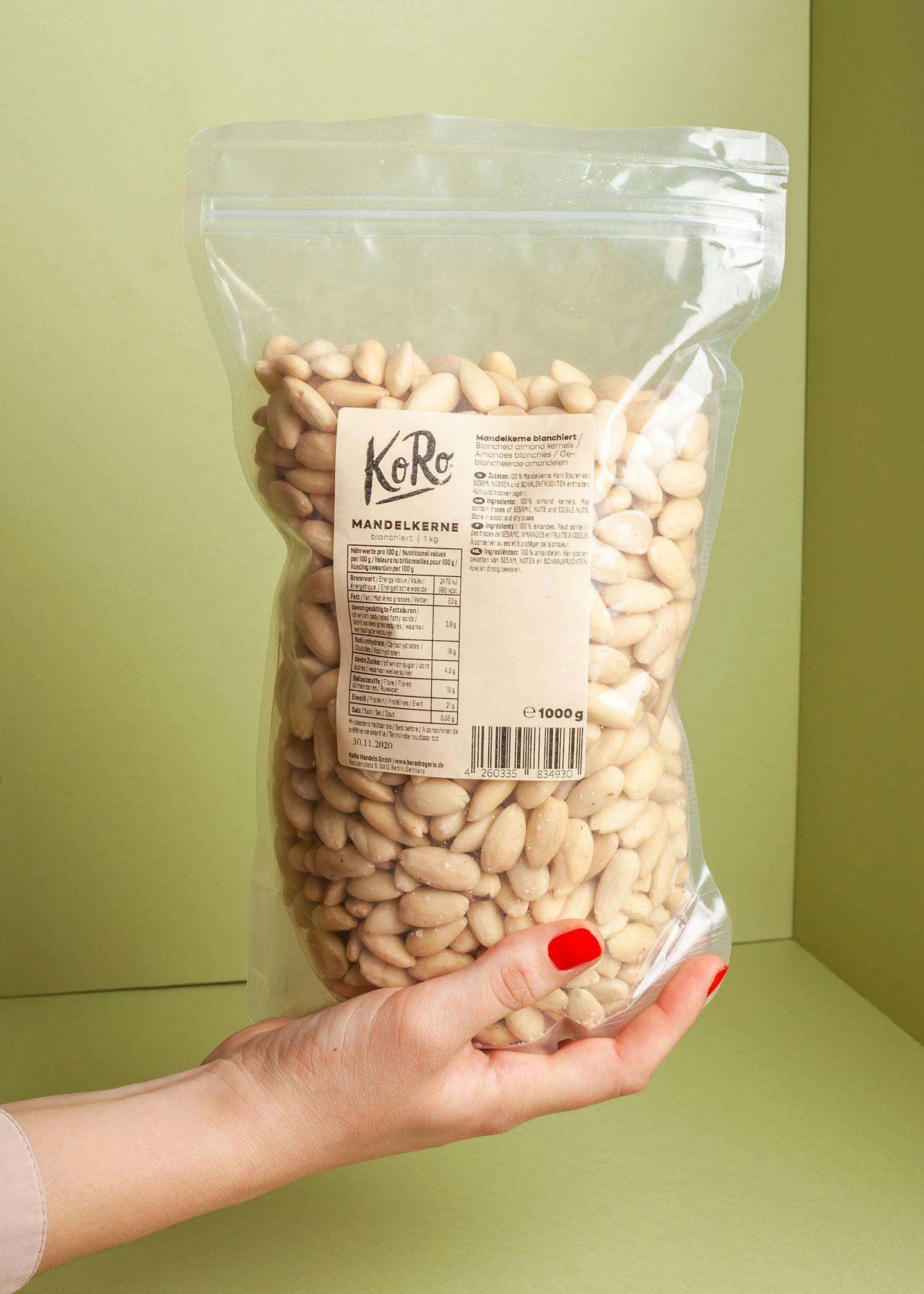 Blanchierte Mandelkerne 1 kg