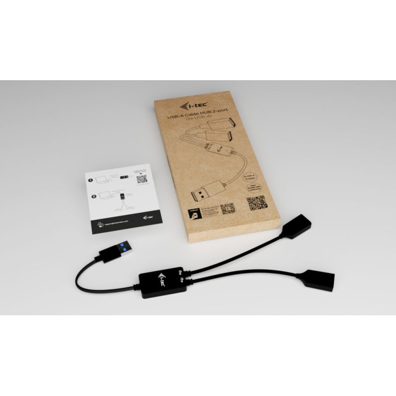 i-tec USB-A Cable HUB 2 port (2x USB-A)