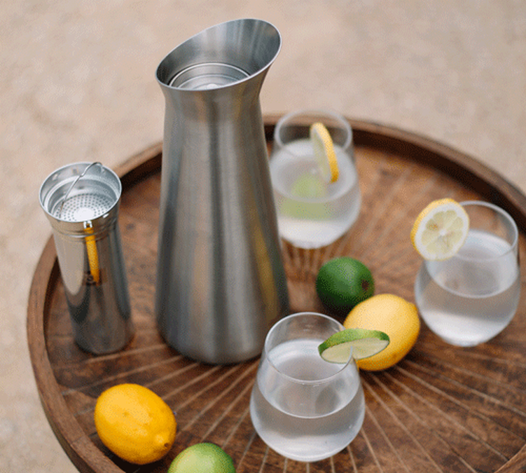Pichet isotherme + filtre à thé Inox 1L - QWETCH