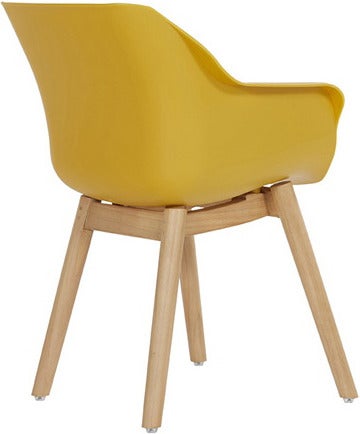 Hartman kuipstoel Sophie geel / teak