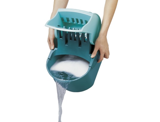 LEIFHEIT - Seau + Balai Seau essoreur 8l bleu/vert - 55080