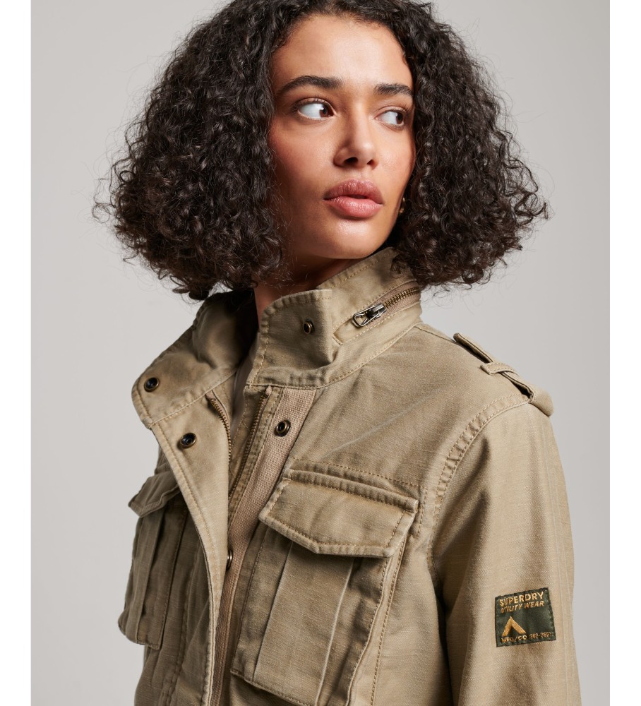 Jaqueta Superdry Vintage M65 Marrom