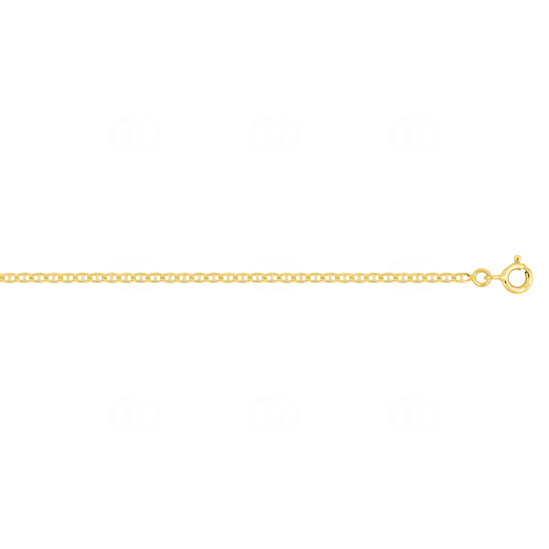 1.9mm Marine-Panzerarmband 375/9 K Gelbgold