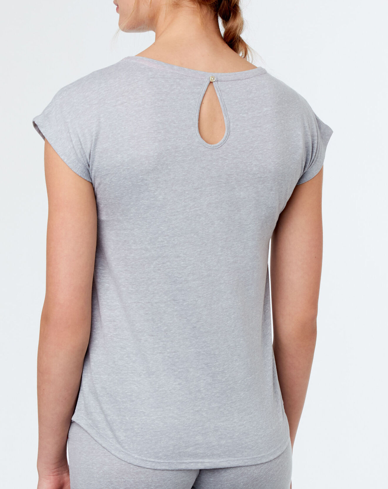 Etam Haut de pyjama Tropic à motif gris
