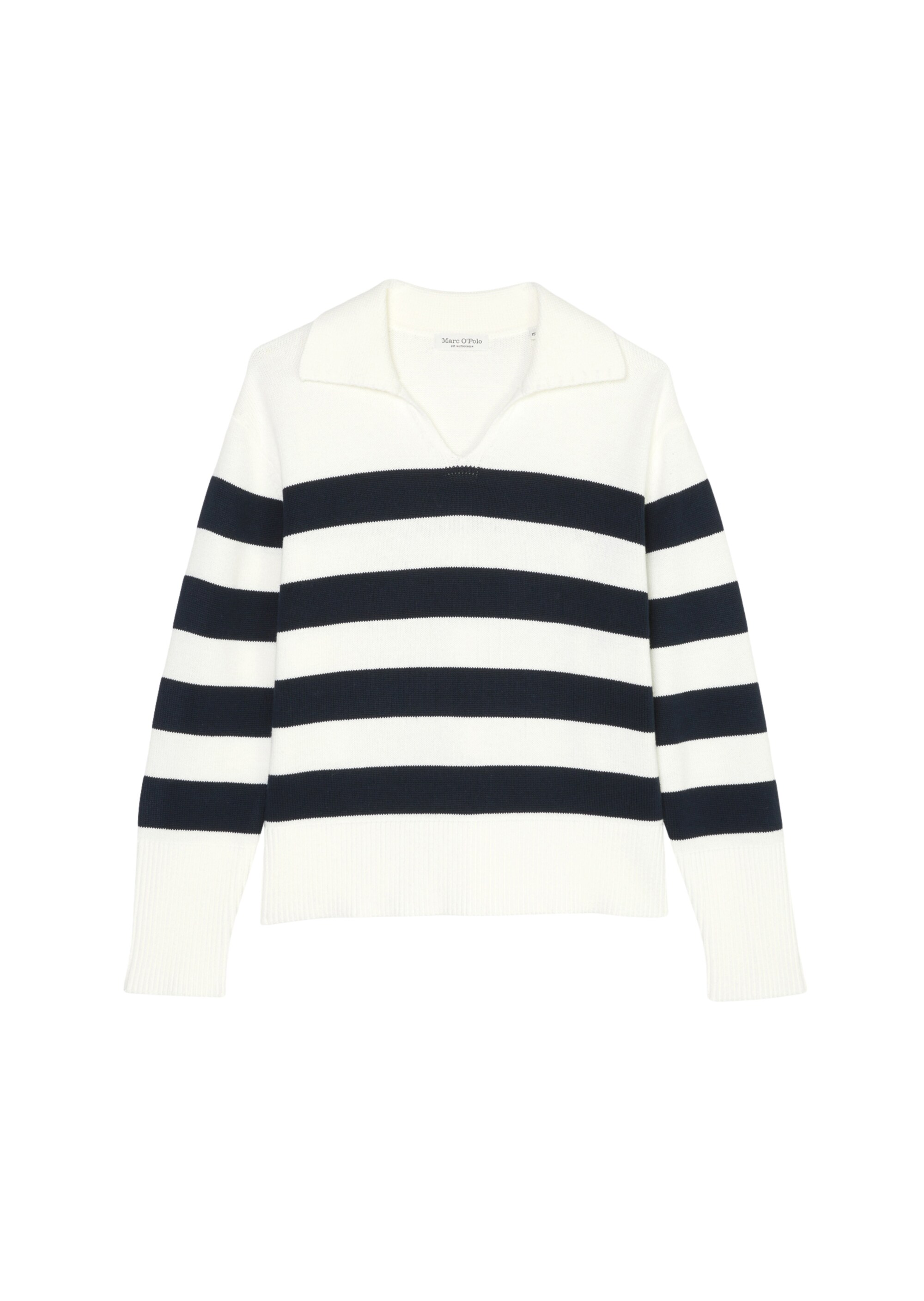 TEENS-GIRLS Pullover mit Umlegekragen mit garngefärbten Streifen