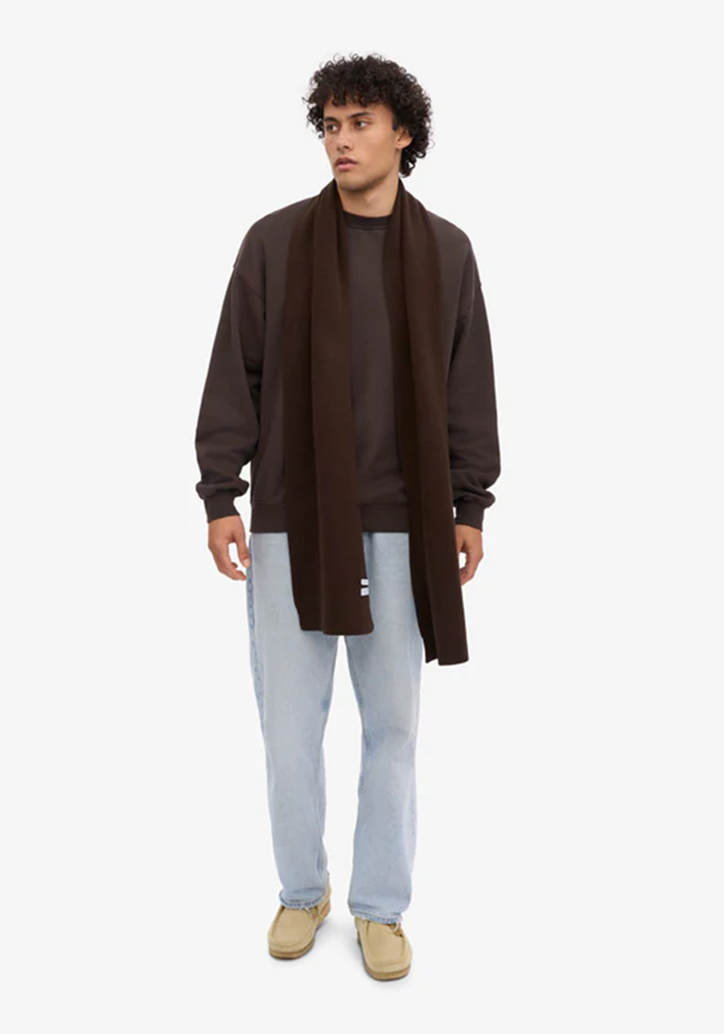 Colorful Standard Merino-Wollschal Coffee Brown