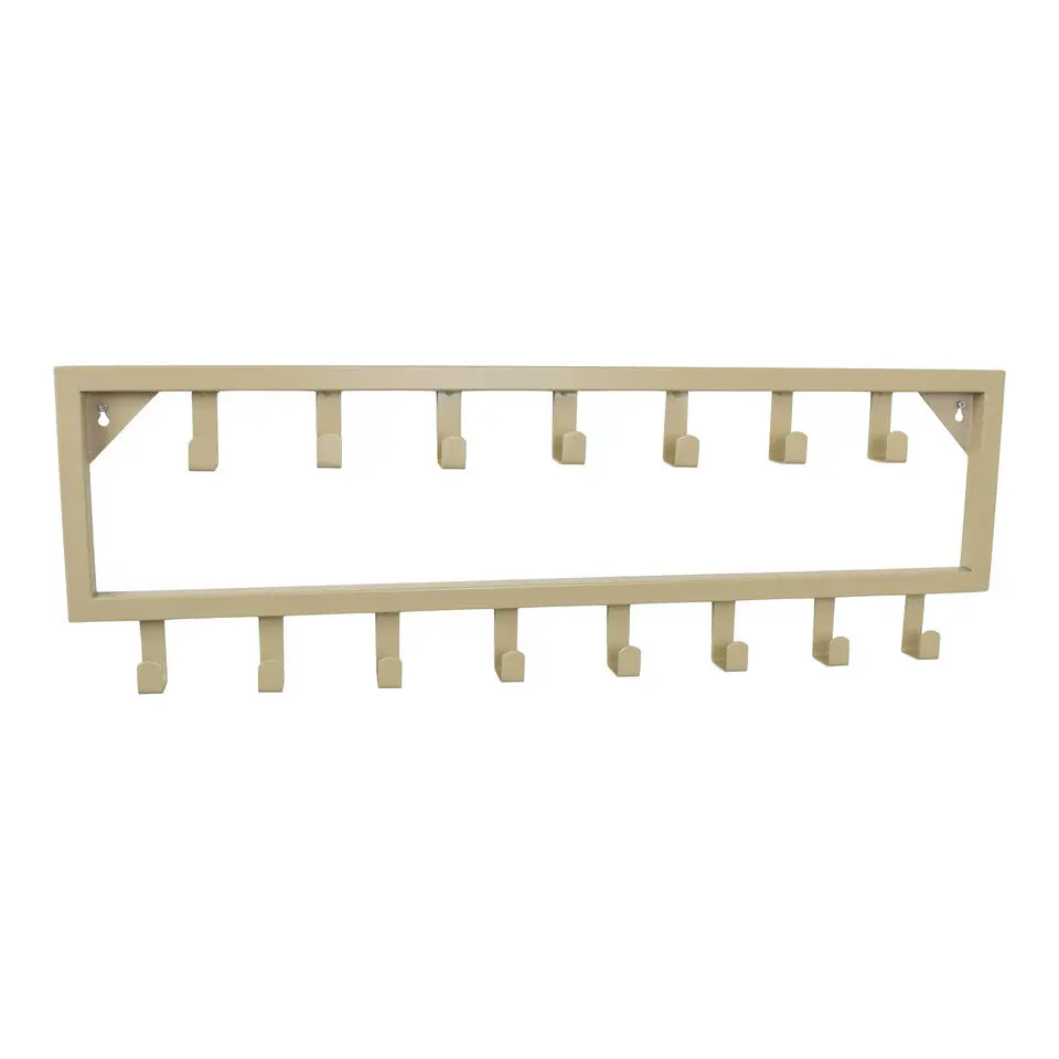 LOFT42 Bono Kapstok – Beige – Metaal – 15 haken - 80x26x4