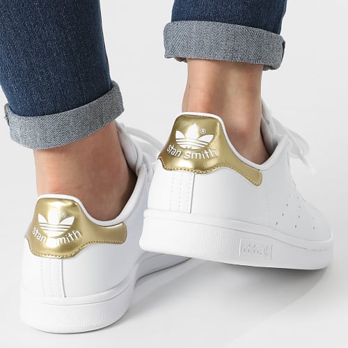 Baskets Femme Stan Smith G58184 Cloud White Gold Metallic