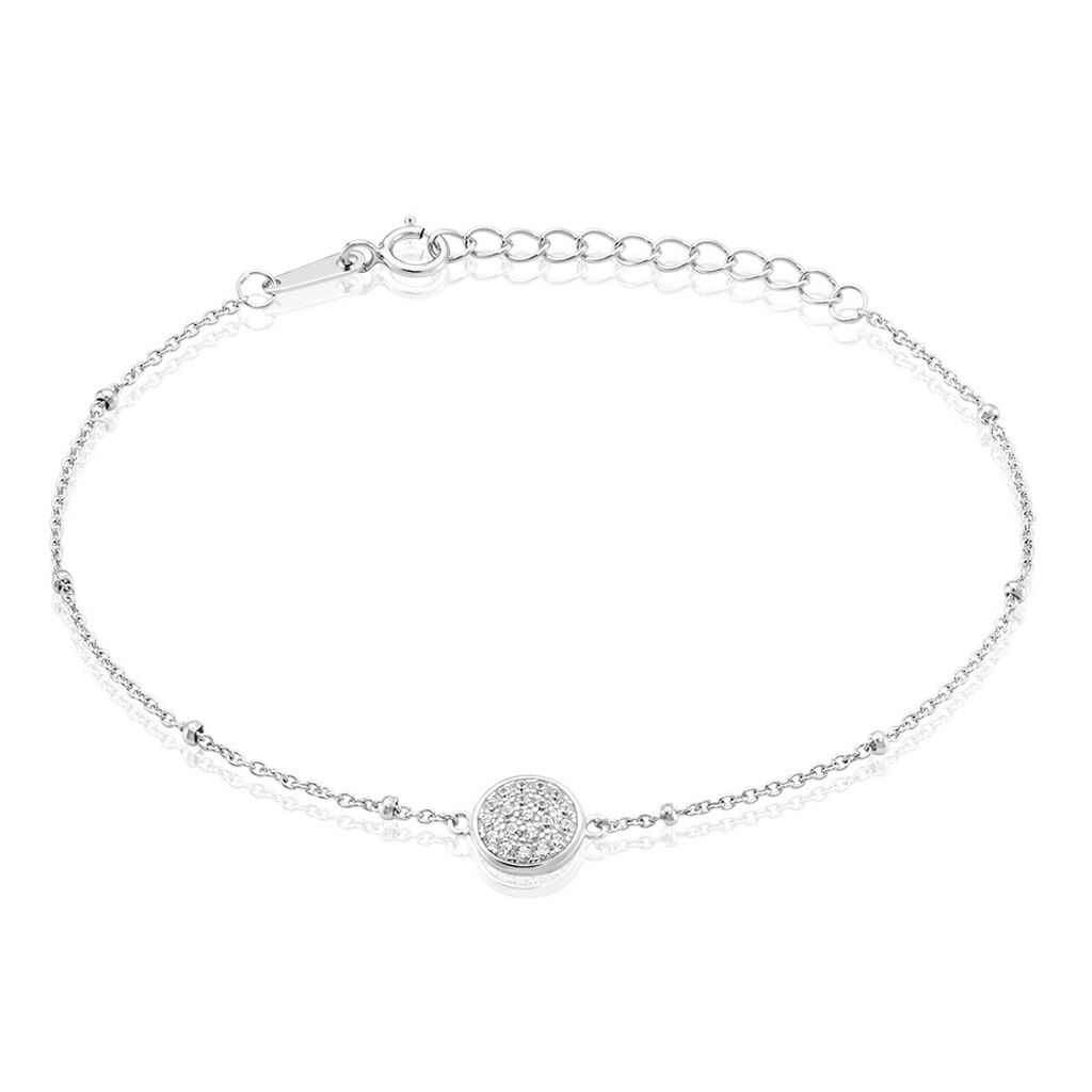 Bracelet Pascalin Argent Blanc Oxyde De Zirconium