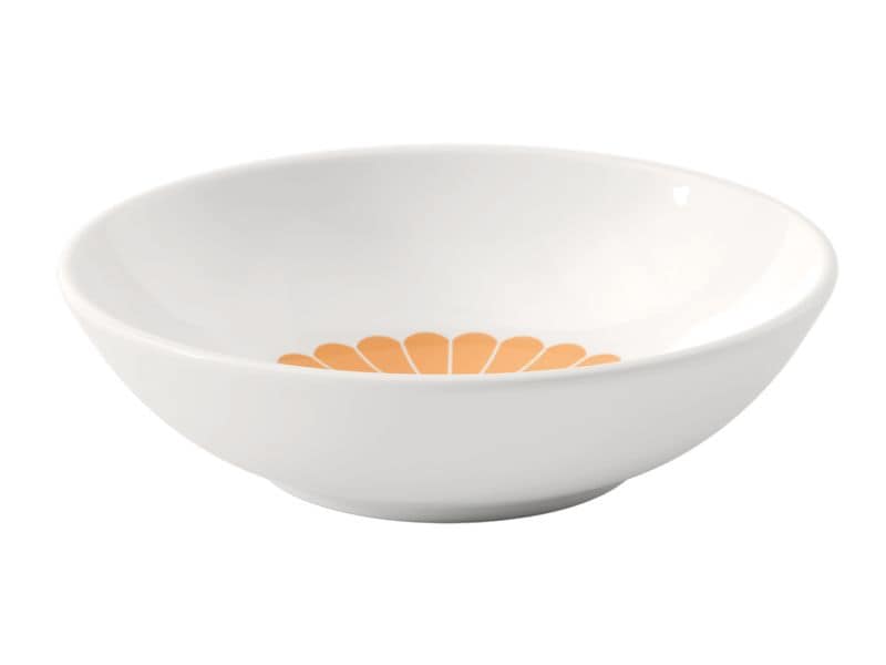 Villeroy & Boch Dessert-Schale Fleur 6 Stück, Gelb Schale aus hochwertigem Porzellan