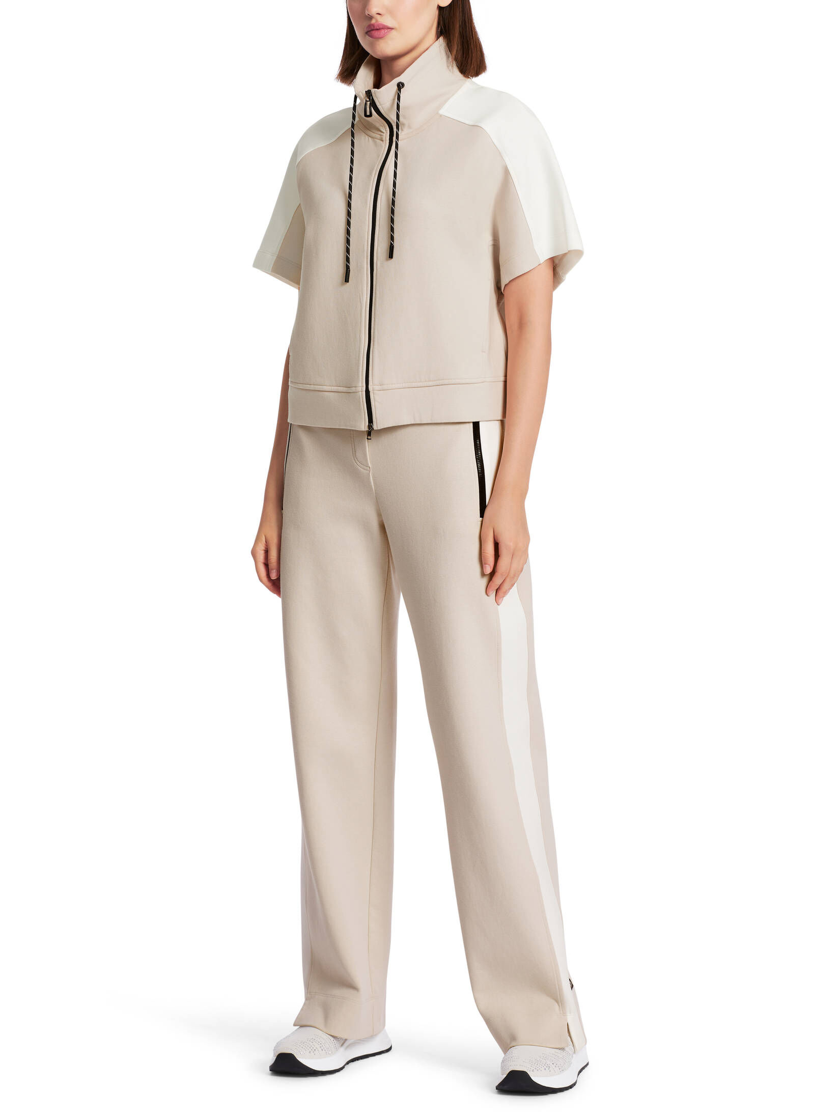Marc Cain| Damen Sweatjacke Kurzarm