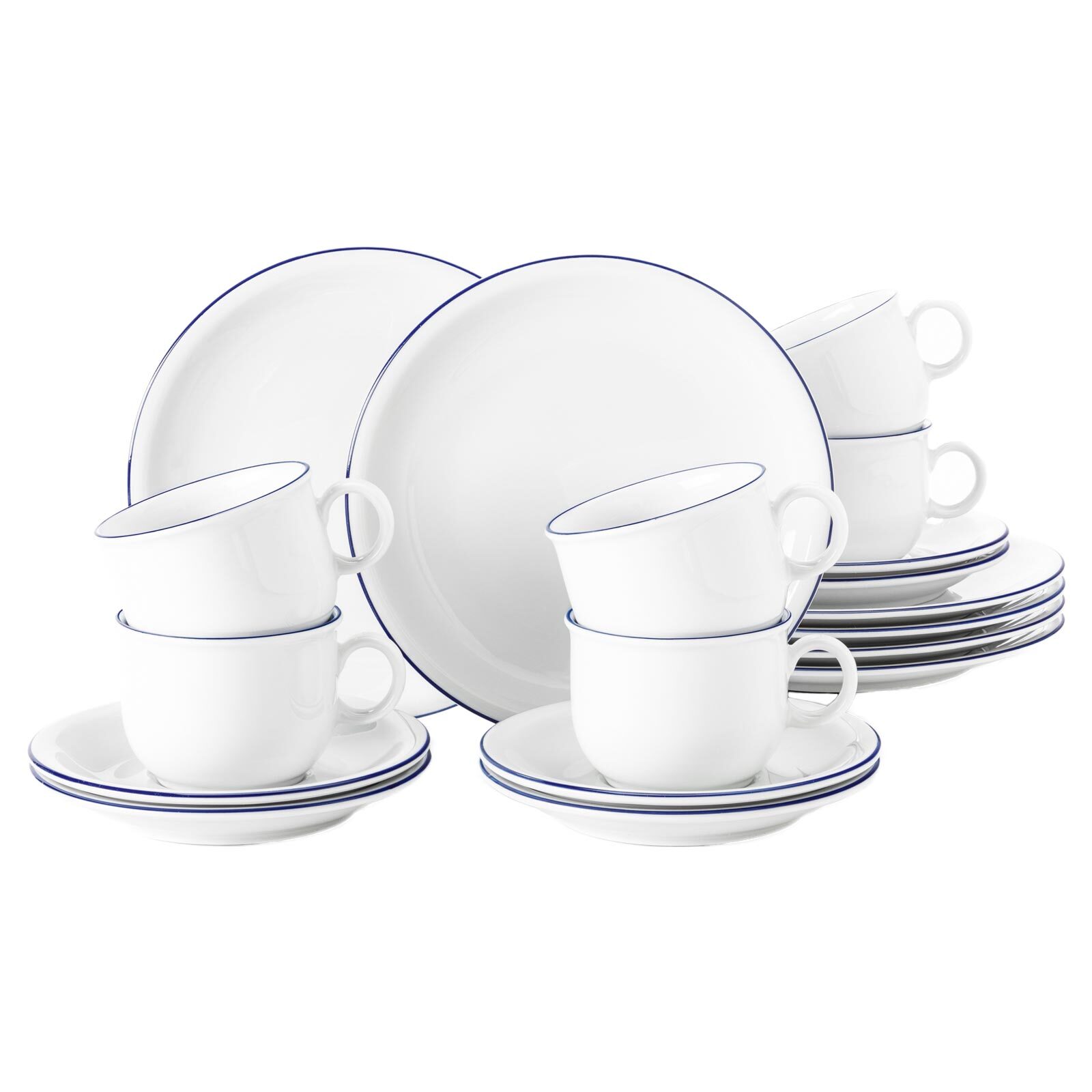 Seltmann Weiden Kaffeeservice Compact Blaurand 18er Set