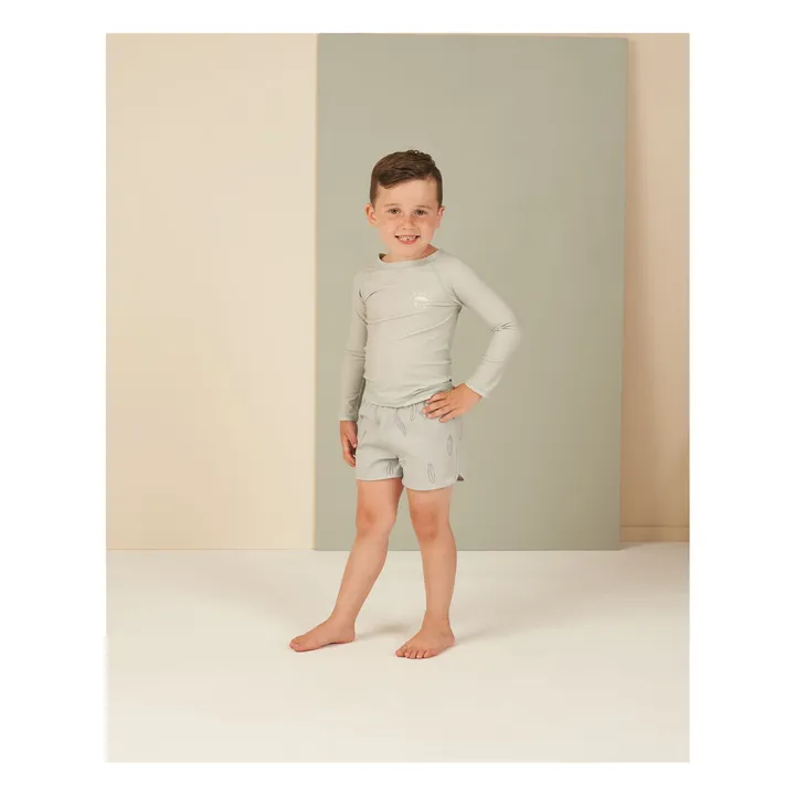 Rylee + Cru Short de Bain Surfboard | Vert de gris