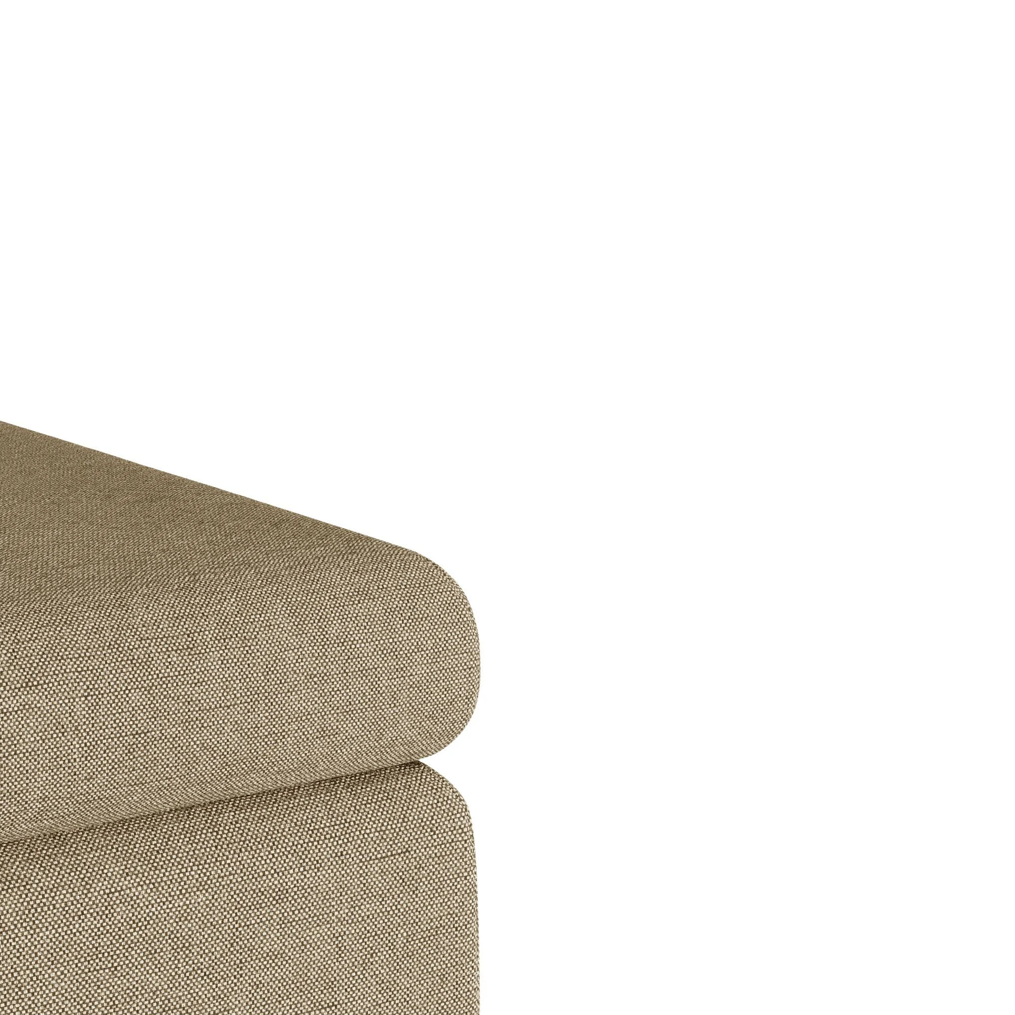 DIANE - Banquette-coffreen bois, métal et tissu | Beige