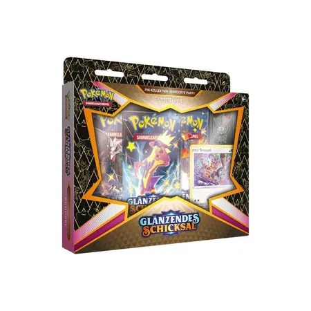 Pokemon Glänzendes Schicksal Verrückte Party Pin Kollektion, 1 Stück, 4-fach sortiert.