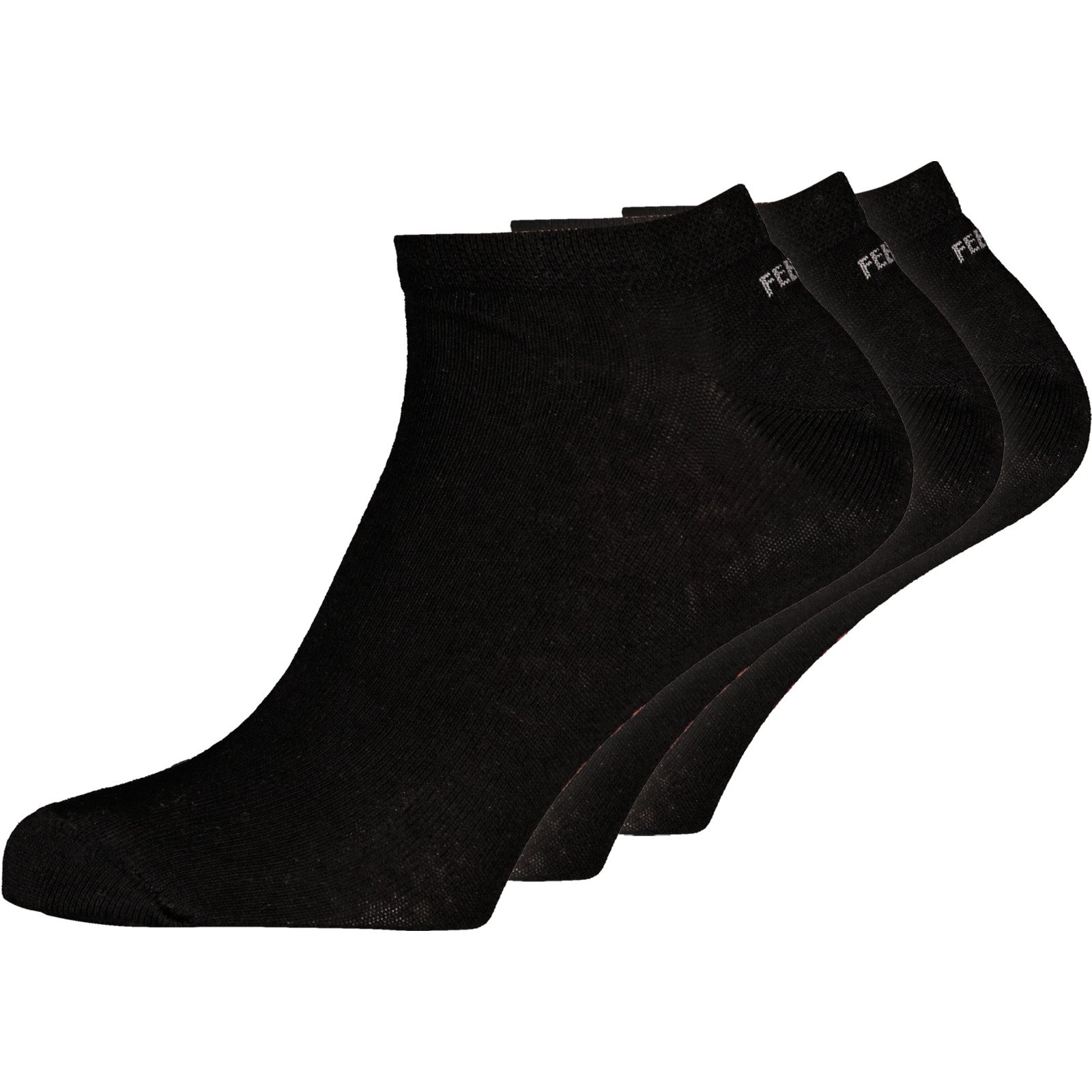 Feel Well Herren-Sneakersocken uni, 3 Paar