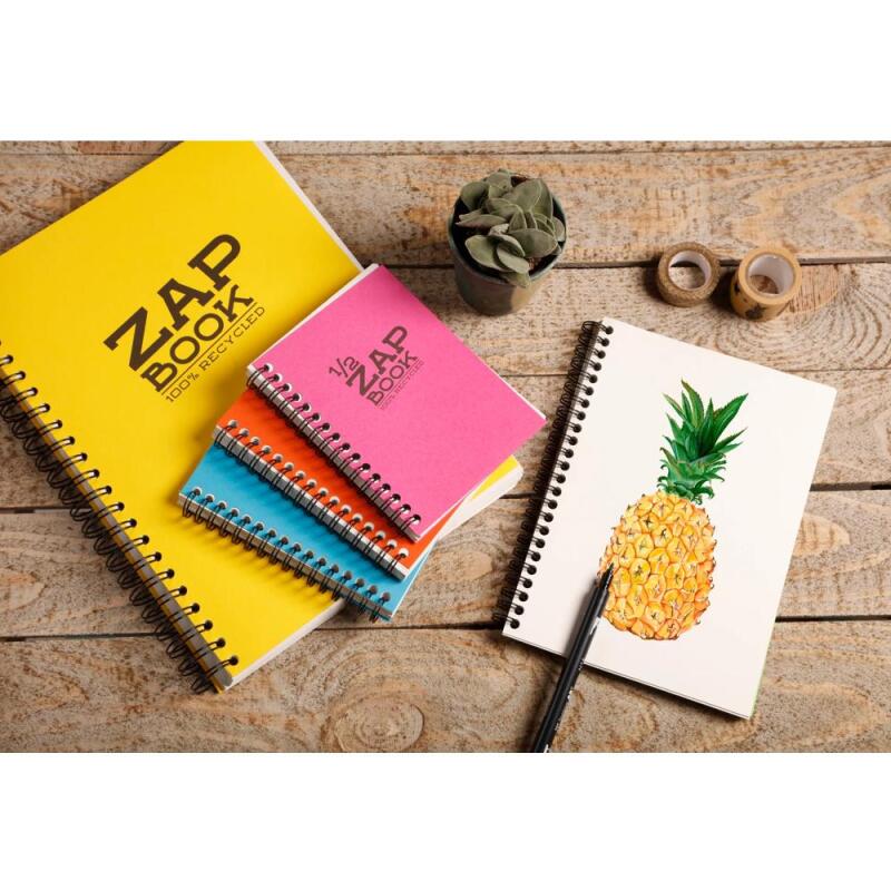 Zap Book bloc spiralé 120F A3 80g - Assortiment mixte