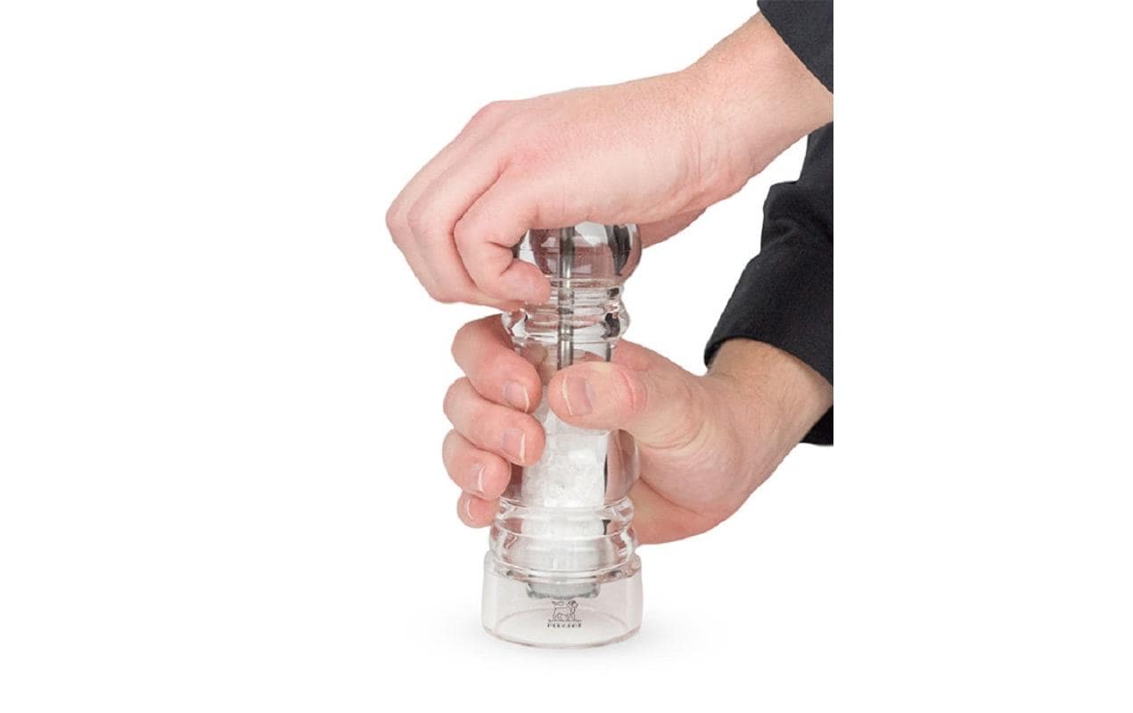 Salzmühle Nancy 12 cm, TransparentGewürzmühle für Salz