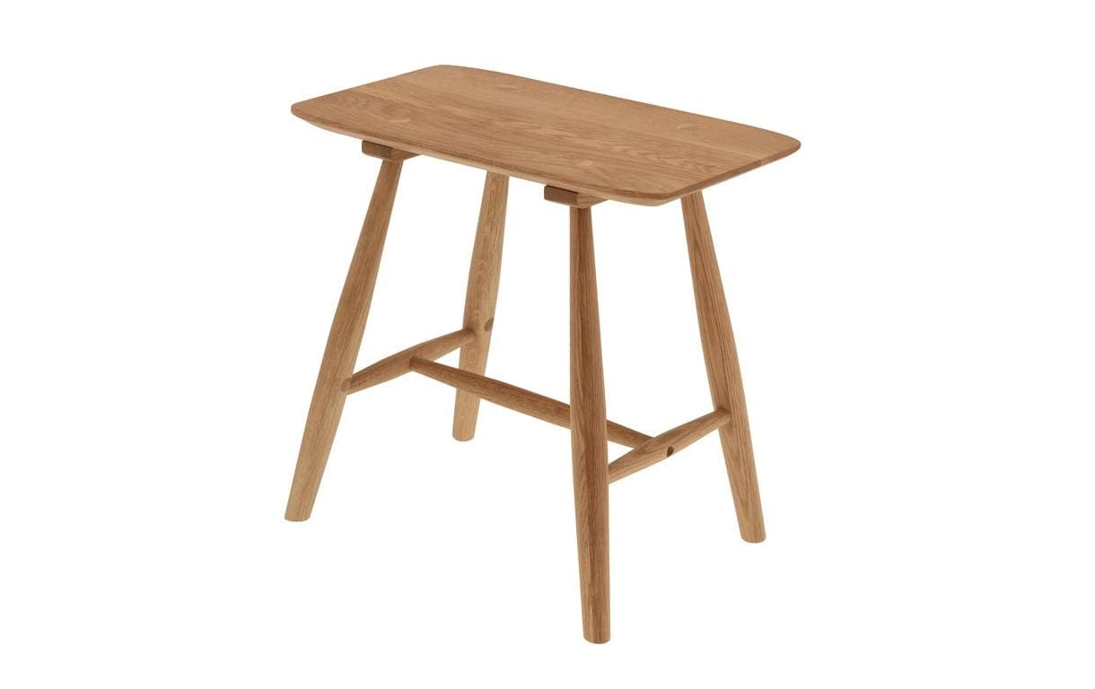 Hocker 46.5 x 28 cm, Nature<br>Hocker aus geöltem Eichenholz