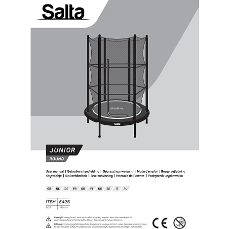 Salta Junior 139x189 cm. børnetrampolin
