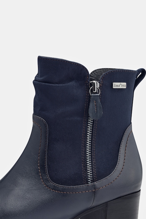 Stiefeletten, Jana Softline, vegan, Veloursoptik, Weite G