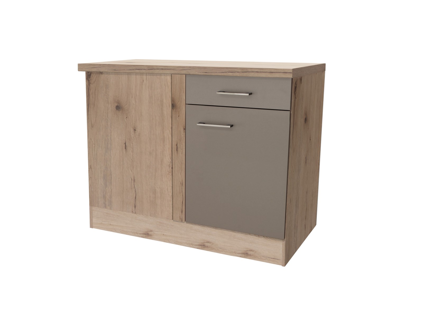Eck-Anrichte RIVA - Quarz-Cubanit-San Remo - 110 cm