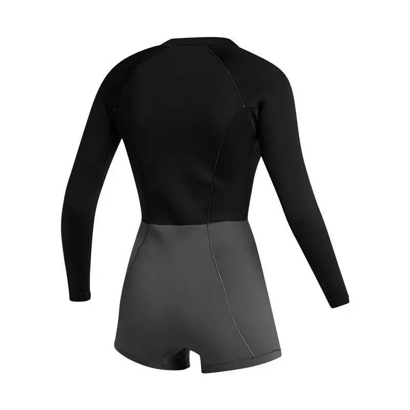 Combinaison shorty femme MYSTIC Lunar Longarm 2/2mm Fzip Black