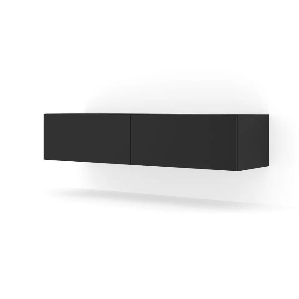 TV-meubel Bingo - zwart mat - 140x40x30cm