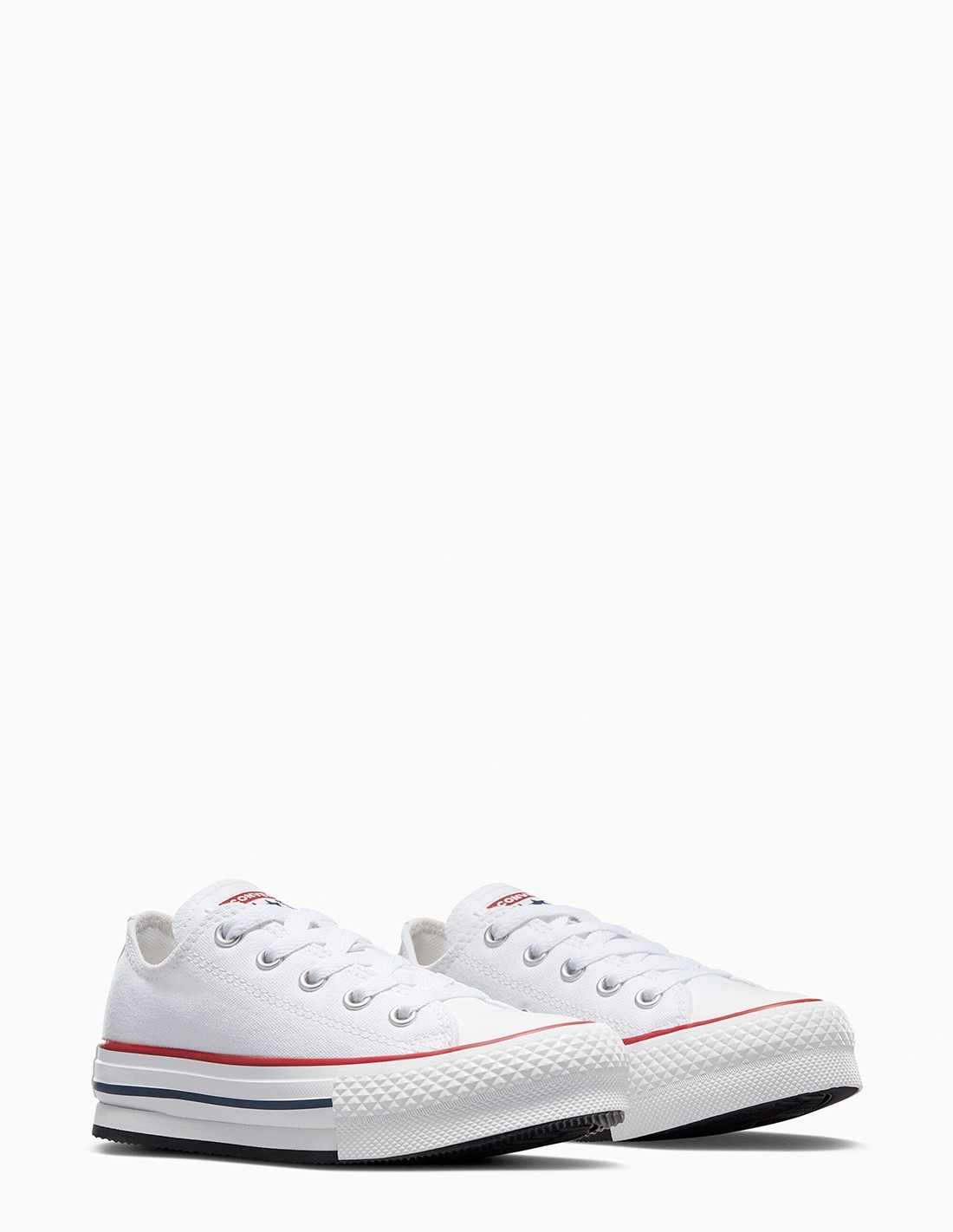 converse Sneakers compensées enfant ctas eva lift ox blanc