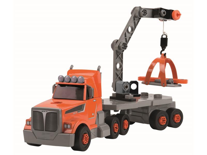 Smoby Baustellenfahrzeug Black & Decker Bricolo Truck Spieltruck mit Werkzeugbox