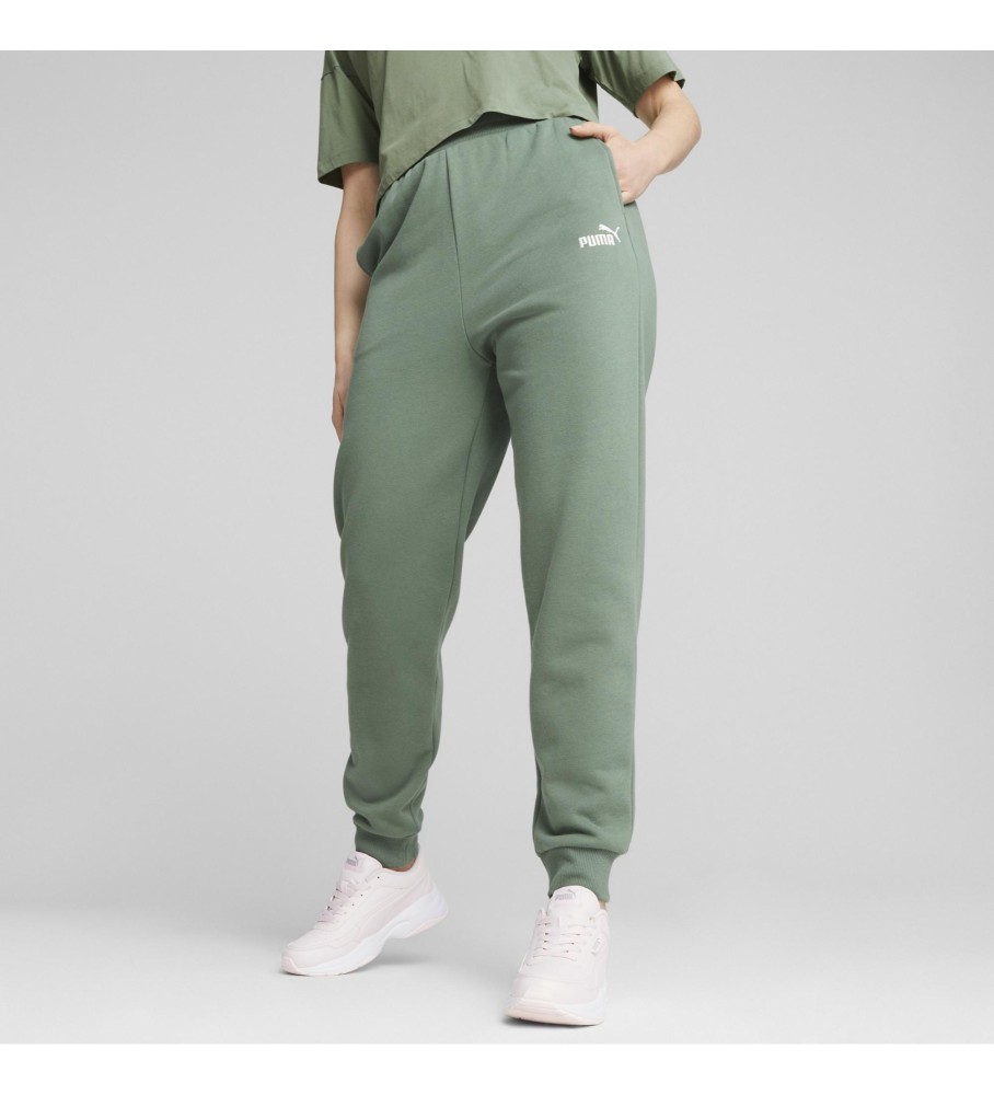 Calça verde bordada Puma Essentials+