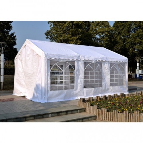 Pérgola Outsunny para garagem, branca