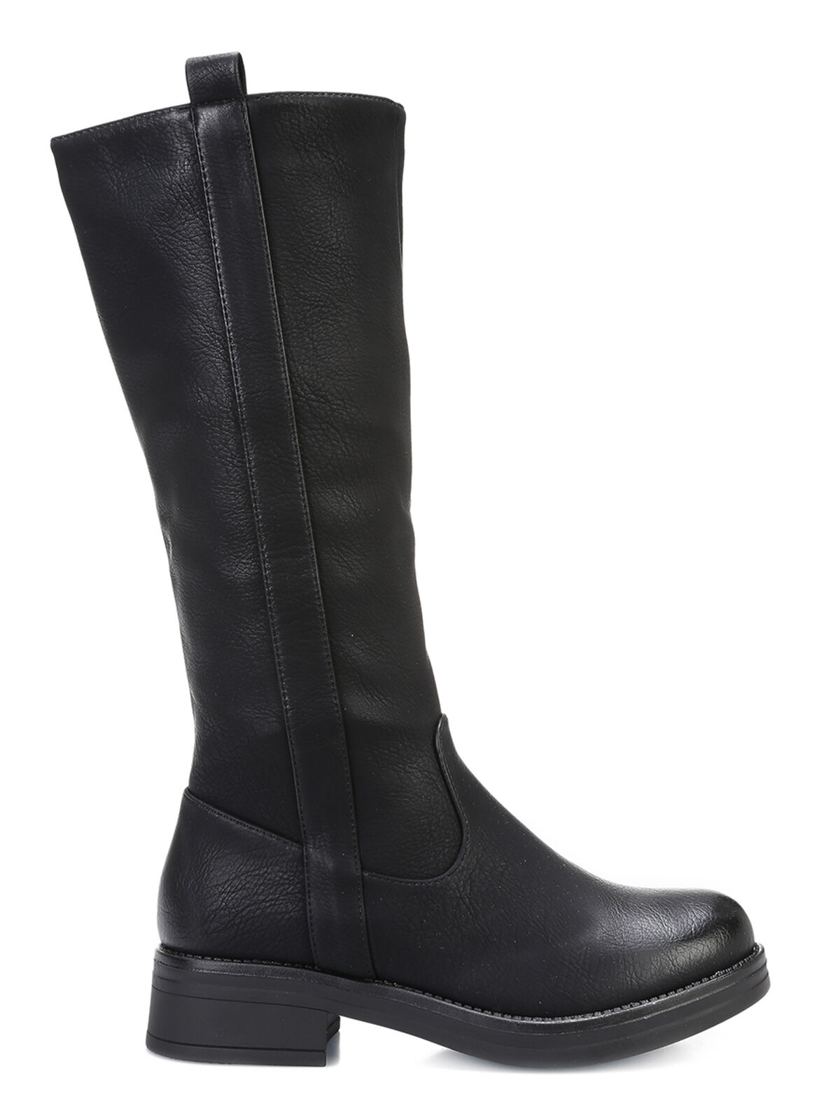 Bottes à bout rond- Noir