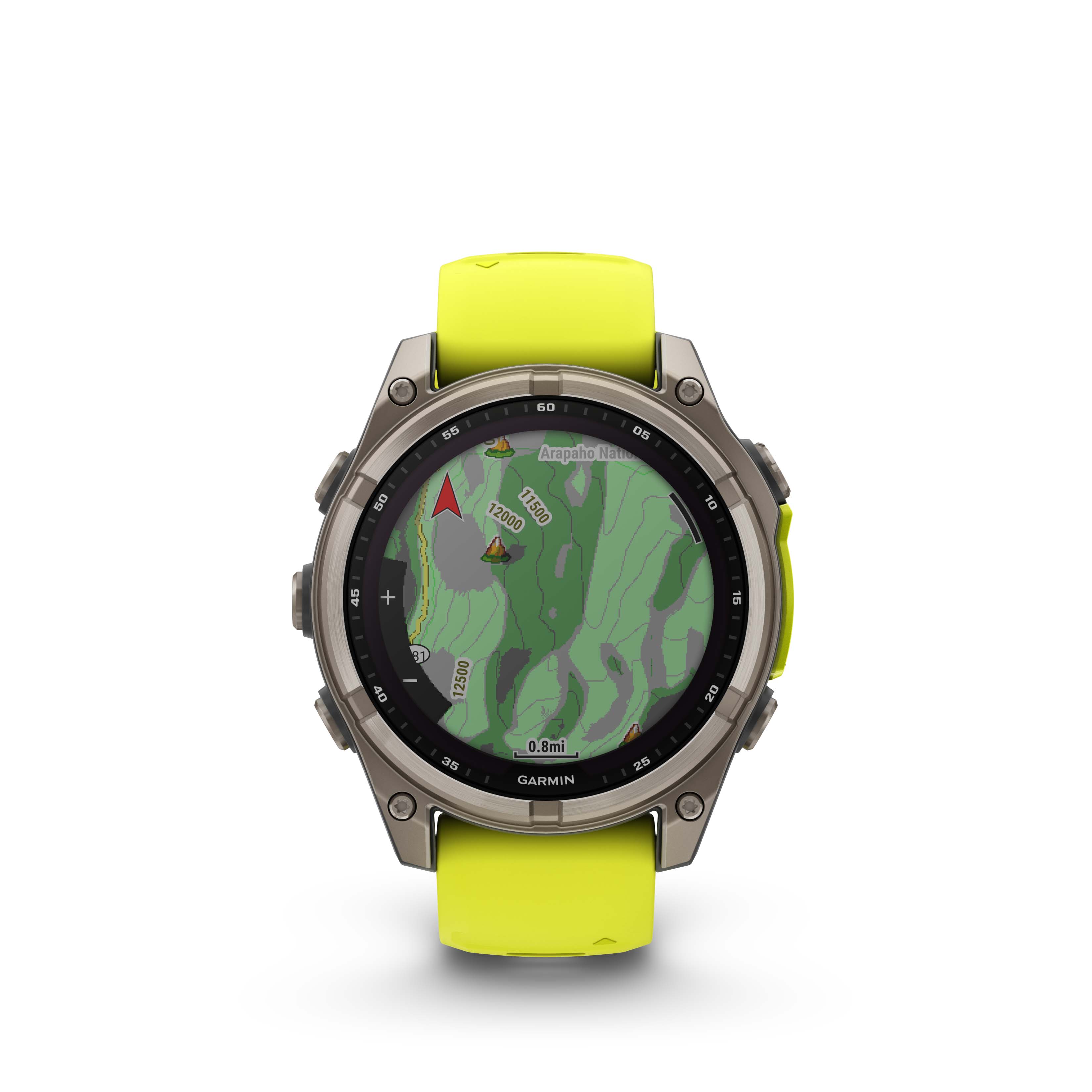Garmin Fenix 8 47mm Sapphire Solar Titan/Yellow