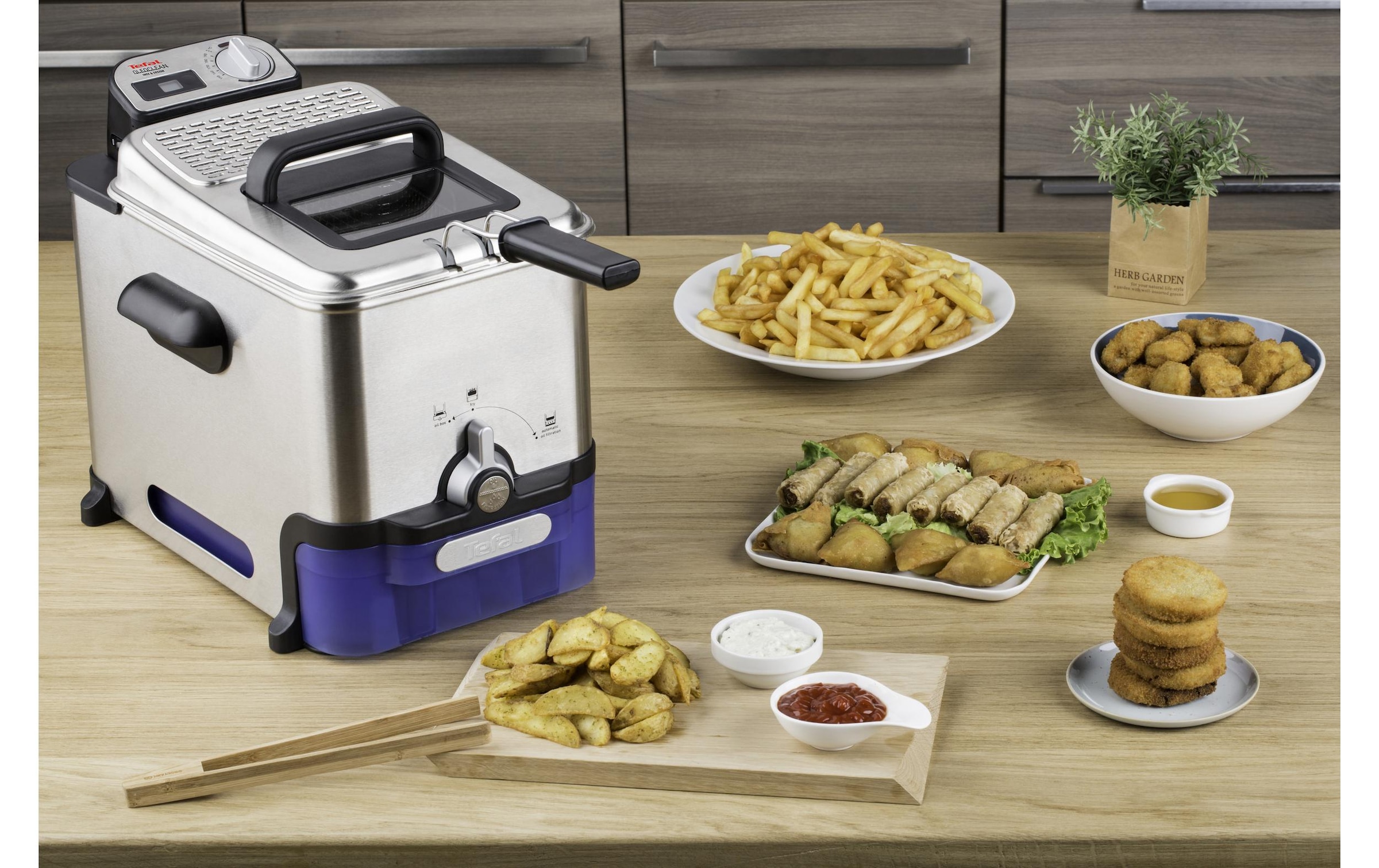 Tefal Fritteuse »Oleoclean Inox Design, 1.2 kg« 2300 W Fassungsvermögen 3,25 l