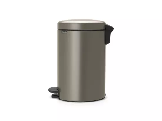 Poubelle à pédale newicon 12 l platinum