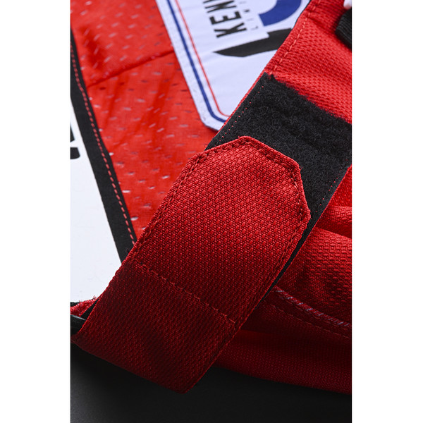 Kenny - Pantalon Track Raw - 2022 Rouge / Blanc