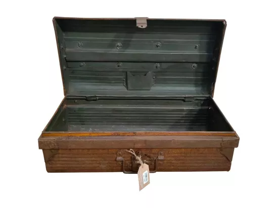 Valise en métal marron 60x33x23h