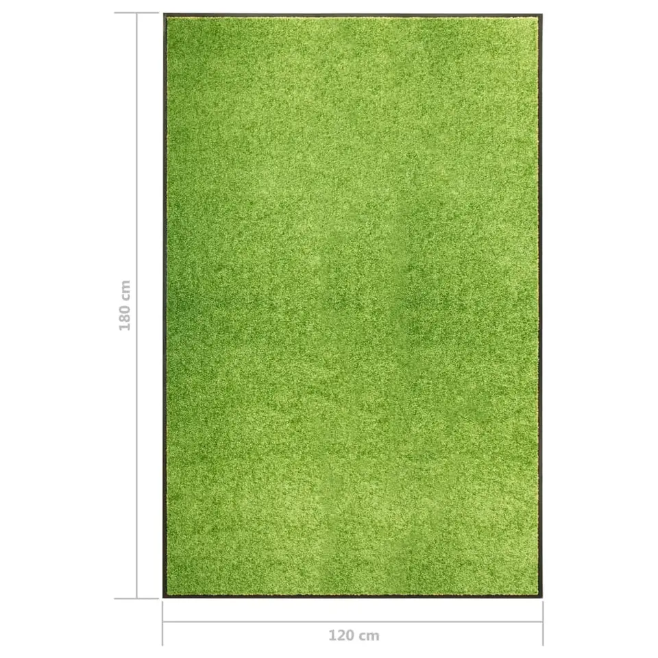 vidaXL - Mat - Groen - Stof - 120 x 180 cm